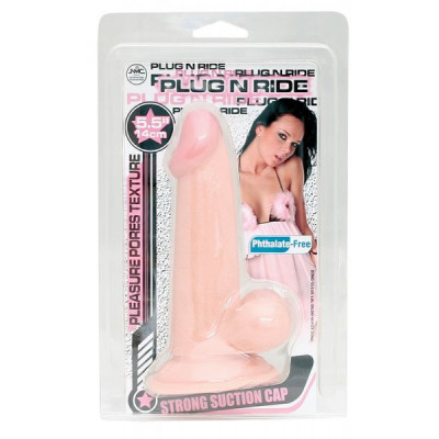 Фаллоимитатор плаг Plug 'n Ride: 5.5" Flesh Dong