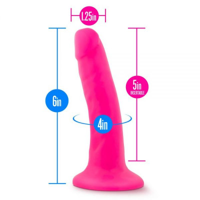 Фаллоимитатор NEO 6INCH DUAL DENSITY COCK NEON PINK Фаллоимитатор NEO 6INCH DUAL DENSITY COCK NEON PINK