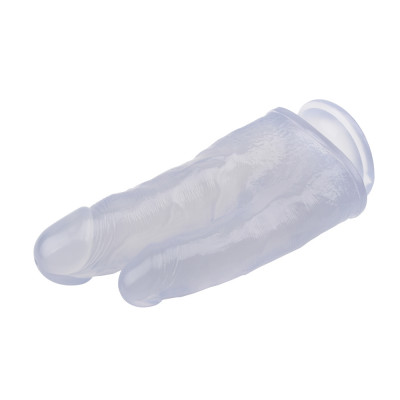 CH31250 Фаллоимитатор двойной на присоске Chisa Hi-Rubber 7.9