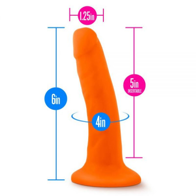 Фаллоимитатор NEO 6INCH DUAL DENSITY COCK NEON ORANGE Фаллоимитатор NEO 6INCH DUAL DENSITY COCK NEON ORANGE