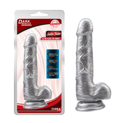 Фаллоиммитатор Chisa Justin Sider Silver Dark Muscle