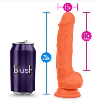 Фаллоимитатор с двойной плотностью Blush NEO ELITE 7.5INCH ORANGE Фаллоимитатор с двойной плотностью Blush NEO ELITE 7.5INCH ORANGE