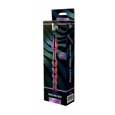 DT21834 Стеклянный анальный стимулятор Dream Toys GLAMOUR GLASS RIDGED ANAL DILDO DT21834 Стеклянный анальный стимулятор Dream Toys GLAMOUR GLASS RIDGED ANAL DILDO