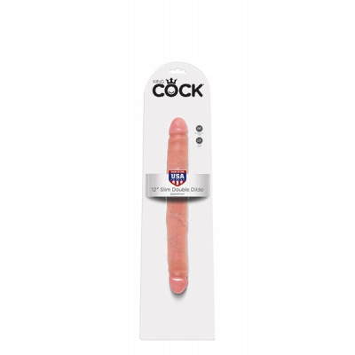 Фаллоимитатор двойной KING COCK 12INCH SLIM DOUBLE, FLESH