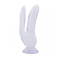 Фаллоимитатор двойной Chisa Hi-Rubber 8.0 Dildo-Clear