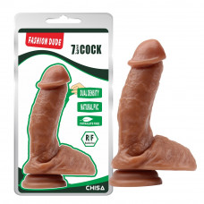Фалоимитатор коричневый Chisa Fashion Dude 7.3 Cock