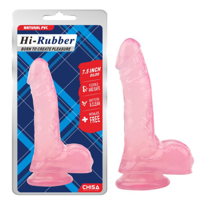 Фаллоимитатор Chisa HI-RUBBER 7.5, Pink