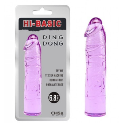 CH49353 Фаллоимитатор гель фиолет Chisa Hi Basic