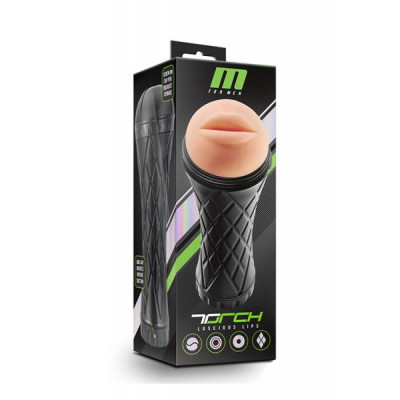 T331089 Мастурбатор в колбе ротик M FOR MEN THE TORCH LUSCIOUS LIPS