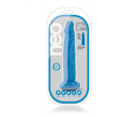Фаллоимитатор NEO 7.5INCH DUAL DENSITY COCK NEON BLUE Фаллоимитатор NEO 7.5INCH DUAL DENSITY COCK NEON BLUE