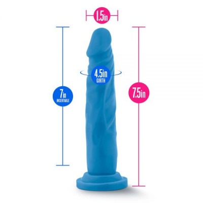 Фаллоимитатор NEO 7.5INCH DUAL DENSITY COCK NEON BLUE Фаллоимитатор NEO 7.5INCH DUAL DENSITY COCK NEON BLUE