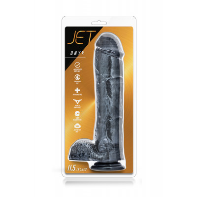Фаллоимитатор JET ONYX CARBON METALLIC BLACK Фаллоимитатор JET ONYX CARBON METALLIC BLACK