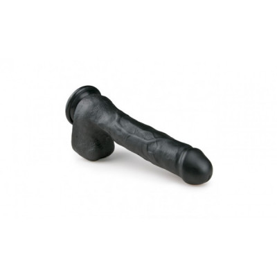 Фаллоимитатор Гигант EASYTOYS REALISTIC DILDO BLACK 29.5 CM