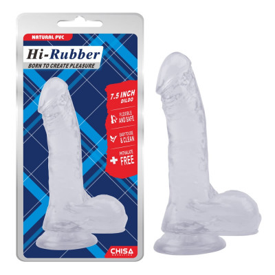 Фаллоимитатор Chisa HI-RUBBER 7.5, Clear