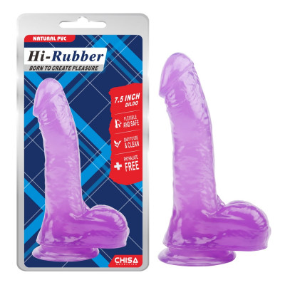 Фаллоимитатор Chisa HI-RUBBER 7.5, Purple