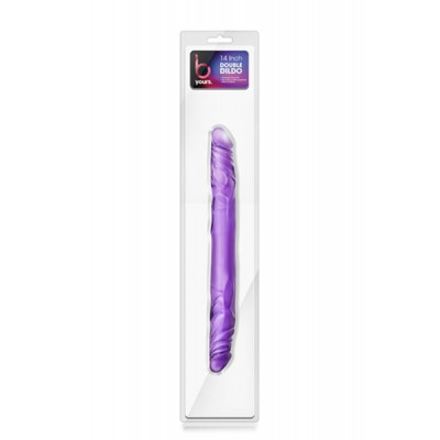 T330741 Двойной фаллоимитатор B YOURS 18INCH DOUBLE DILDO PURPLE