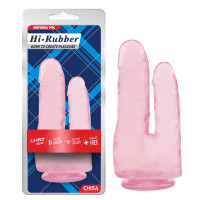 CH31256 Фаллоимитатор двойной Chisa Hi-Rubber 7.9