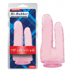 CH31256 Фаллоимитатор двойной Chisa Hi-Rubber 7.9