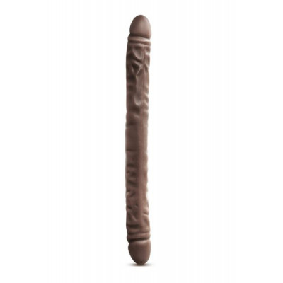 Двойной фаллоимитатор DR SKIN 18INCH CHOCOLATE