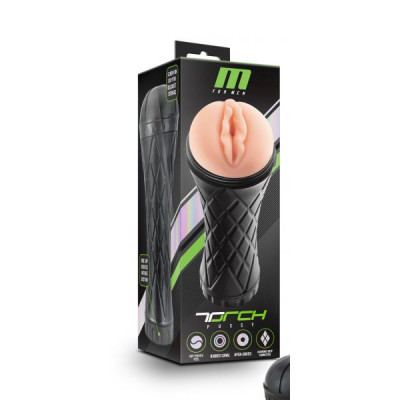 T331090 Мастурбатор в колбе вагина M FOR MEN THE TORCH PUSSY VANILLA