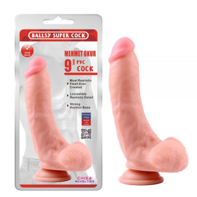 CH56348 Фаллоимитатор с яичками на присоске Ballsy super cock 9 Chisa