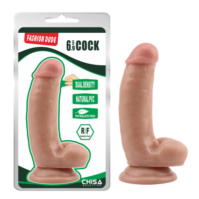 Фаллоимитатор беж Chisa Fashion Dude 6.9 Cock