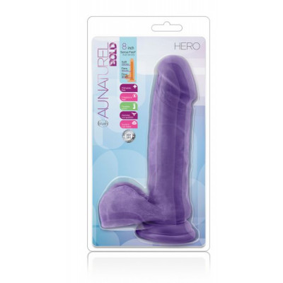 Фаллоимитатор киберкожа AU NATUREL BOLD HERO 8INCH DILDO PURPLE Фаллоимитатор киберкожа AU NATUREL BOLD HERO 8INCH DILDO PURPLE