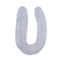 Фаллоимитатор двойной Chisa Hi-Rubber 14 Clear