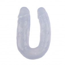 Фаллоимитатор двойной Chisa Hi-Rubber 14 Clear