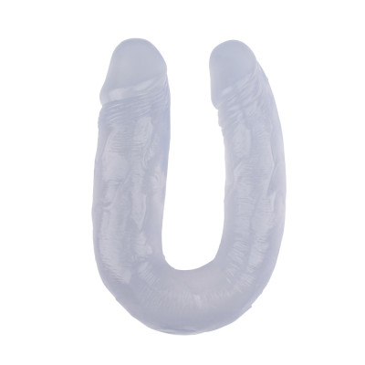 Фаллоимитатор двойной Chisa Hi-Rubber 14 Clear