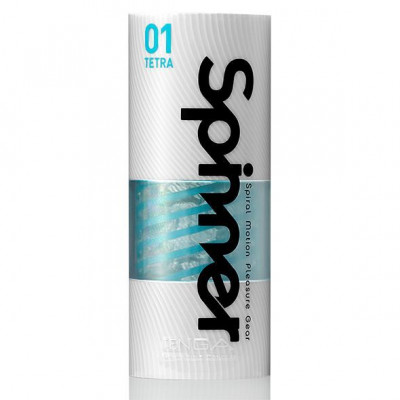 Мастурбатор Tenga Spinner 01 Tetra з пружною стимулювальною спіраллю всередині, ніжна спіраль Мастурбатор Tenga Spinner 01 Tetra з пружною стимулювальною спіраллю всередині, ніжна спіраль