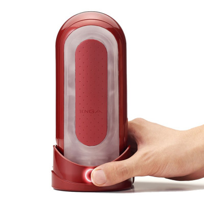 Мастурбатор із нагрівачем Tenga Flip Zero Red + Flip Warming Set Мастурбатор із нагрівачем Tenga Flip Zero Red + Flip Warming Set