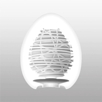 Мастурбатор-яйце Tenga Egg Silky II з рельєфом у вигляді павутини Мастурбатор-яйце Tenga Egg Silky II з рельєфом у вигляді павутини