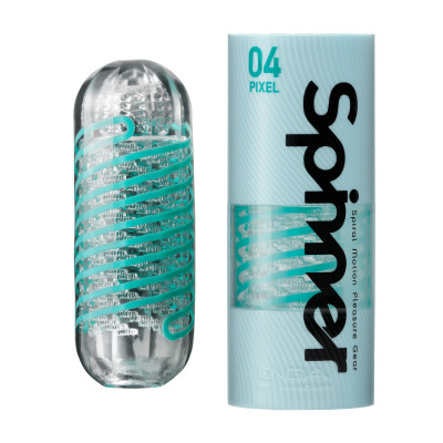 Мастурбатор Tenga Spinner 04 Pixel з пружною стимулювальною спіраллю всередині Мастурбатор Tenga Spinner 04 Pixel з пружною стимулювальною спіраллю всередині