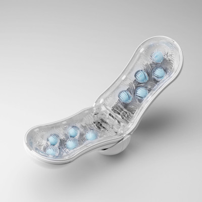 Мастурбатор Tenga FLIP ORB — Blue Rush, з можливістю зміни тиску та стимулювальними кульками всереди Мастурбатор Tenga FLIP ORB — Blue Rush, з можливістю зміни тиску та стимулювальними кульками всереди