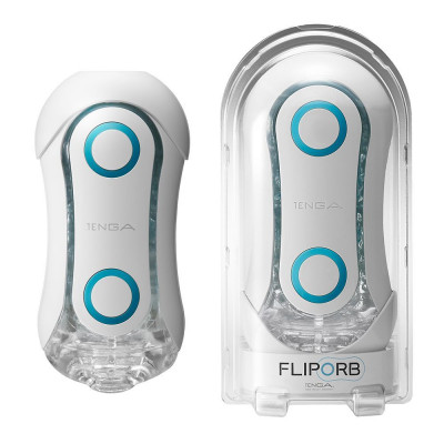 Мастурбатор Tenga FLIP ORB — Blue Rush, з можливістю зміни тиску та стимулювальними кульками всереди Мастурбатор Tenga FLIP ORB — Blue Rush, з можливістю зміни тиску та стимулювальними кульками всереди