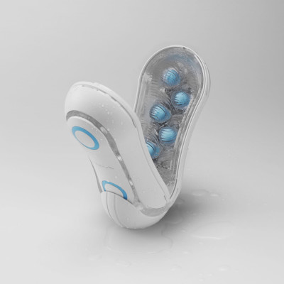 Мастурбатор Tenga FLIP ORB — Blue Rush, з можливістю зміни тиску та стимулювальними кульками всереди Мастурбатор Tenga FLIP ORB — Blue Rush, з можливістю зміни тиску та стимулювальними кульками всереди