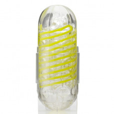 Мастурбатор Tenga Spinner 03 Shell з пружною стимулювальною спіраллю всередині, пружна спіраль