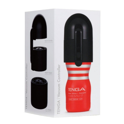 Вакуумна насадка Tenga Vacuum Controller з мастурбатором US Deep Throat Cup, єдиний, що смокче Вакуумна насадка Tenga Vacuum Controller з мастурбатором US Deep Throat Cup, єдиний, що смокче