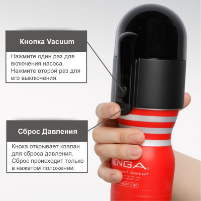 Вакуумна насадка Tenga Vacuum Controller з мастурбатором US Deep Throat Cup, єдиний, що смокче Вакуумна насадка Tenga Vacuum Controller з мастурбатором US Deep Throat Cup, єдиний, що смокче