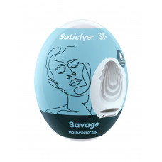 Самозмащувальний мастурбатор-яйце Satisfyer Masturbator Egg Single Savage, одноразовий, не вимагає з