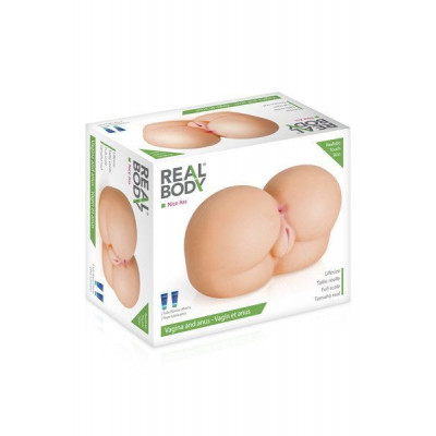 Мастурбатор попа Real Body — Nice Ass, два входи: вагіна та попка Мастурбатор попа Real Body — Nice Ass, два входи: вагіна та попка