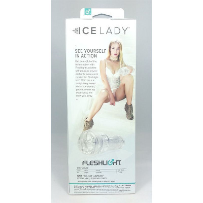 Мастурбатор вагина Fleshlight Ice Lady Crystal, напівпрозорий матеріал і корпус Мастурбатор вагина Fleshlight Ice Lady Crystal, напівпрозорий матеріал і корпус