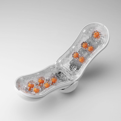 Мастурбатор Tenga FLIP ORB — Orange Crash, з можливістю зміни тиску та стимулювальними кульками всер Мастурбатор Tenga FLIP ORB — Orange Crash, з можливістю зміни тиску та стимулювальними кульками всер