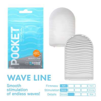 Мастурбатор TENGA Pocket Wave Line Мастурбатор TENGA Pocket Wave Line