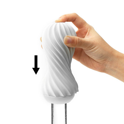 Мастурбатор Tenga FLEX Rocky Black зі змінною інтенсивністю, можна скручувати Мастурбатор Tenga FLEX Rocky Black зі змінною інтенсивністю, можна скручувати