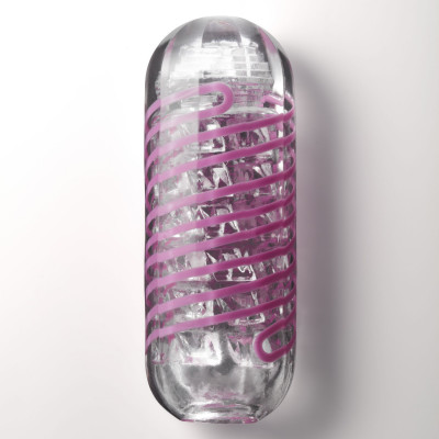 Мастурбатор Tenga Spinner 06 Brick з пружною стимулювальною спіраллю всередині Мастурбатор Tenga Spinner 06 Brick з пружною стимулювальною спіраллю всередині