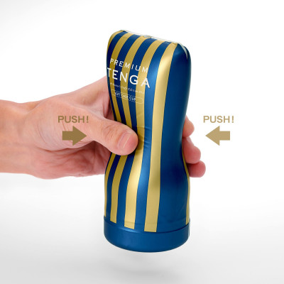 Мастурбатор Tenga Premium Soft Case Cup (м’яка подушечка), стискається Мастурбатор Tenga Premium Soft Case Cup (м’яка подушечка), стискається