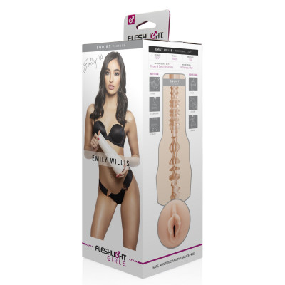 Мастурбатор Fleshlight Girls: Emily Willis - Squirt, зі зліпка вагіни, дуже ніжний Мастурбатор Fleshlight Girls: Emily Willis - Squirt, зі зліпка вагіни, дуже ніжний