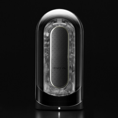 Мастурбатор Tenga Flip Zero Electronic Vibration Black, змінна інтенсивність, розкладний Мастурбатор Tenga Flip Zero Electronic Vibration Black, змінна інтенсивність, розкладний